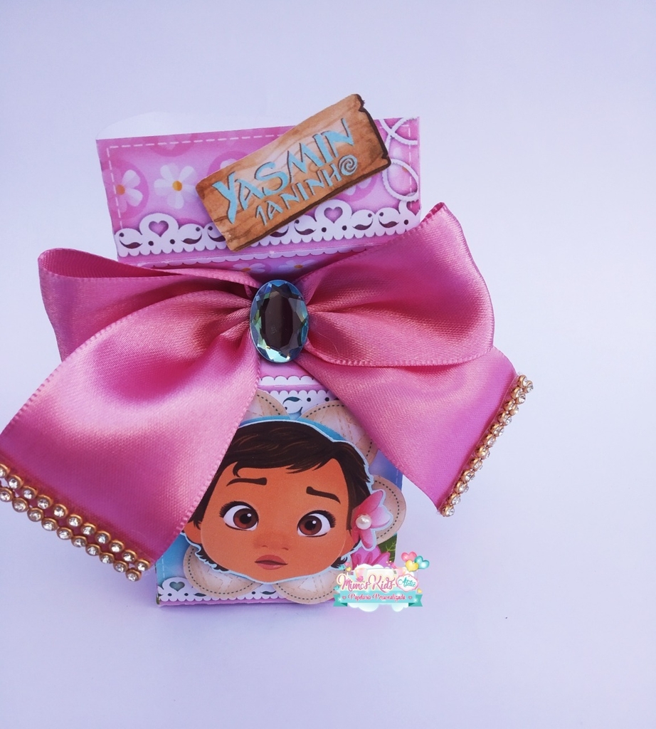 Kit 60 Itens Lembrancinhas Personalizadas Moana Baby