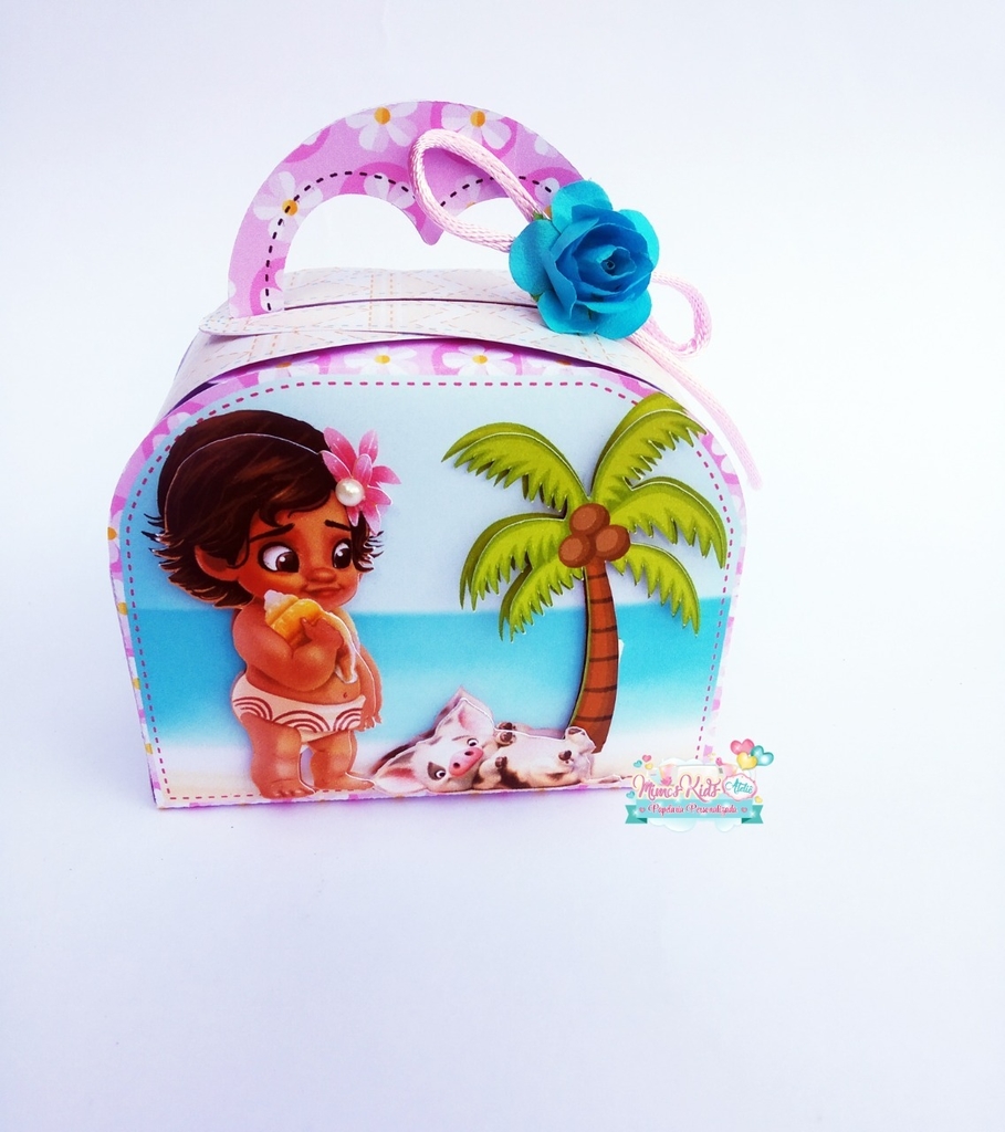 Kit 60 Itens Lembrancinhas Personalizadas Moana Baby