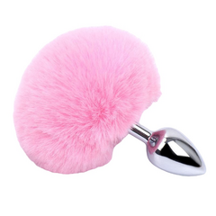 Plug Anal em Metal Pompom | P - comprar online