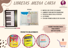 Libreta Media Carta Teclado