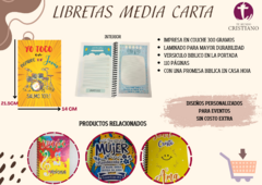 Libreta Media Carta Yo toco en nombre de Jesús en internet