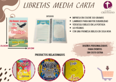 Libreta Media Carta No temas porque yo estoy contigo en internet