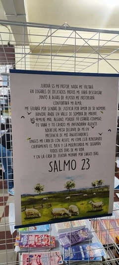 CARTEL: SALMO 23 AL REVERSO SALMO 91 en internet