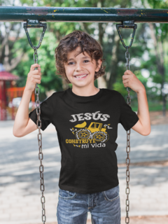 Playera Infantil- Jesús construye mi vida en internet