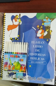 EL GRAN LIBRO DE HISTORIAS BIBLICAS PARA COLOREAR NT