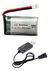 Bateria Para Drone 3.7v 800mah + Carregador 1x1