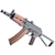 E&L AEG AK AKS-74UN NEW ESSENTIAL VERSION AIRSOFT RIFLE BLACK & WOOD - loja online