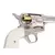 Revolver Airsoft King Arms GBB SAA .45 Peacemaker Prata com cabo branco e cilindro prateado