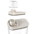 Conjunto dispenser Flow bege 1,5L 2 unidades - comprar online