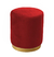 Kit 2 Puffs Redondo Premium - Base Dourada - comprar online