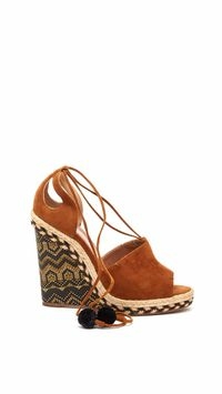 Sandália Aquazzura Camurça Marrom - 38 1/2 EUR