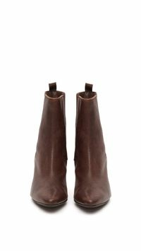 Bota Manolo Blahnik Couro Marrom Escuro - 35 - comprar online