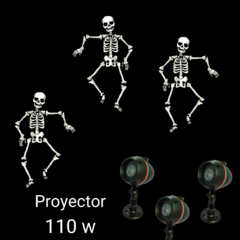 Esqueleto Proyeccion Led Con Movimiento