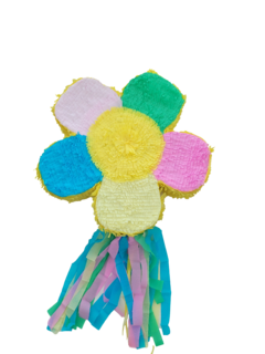 Piñata Flor Multicolor Colores Claros X1