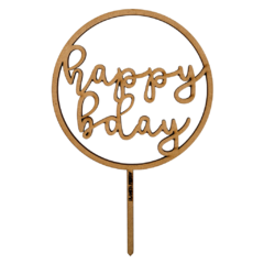 Topper Happy Birthday Circle - comprar online