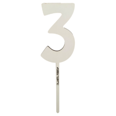 Topper Numeros Mdf Blanco - tienda online