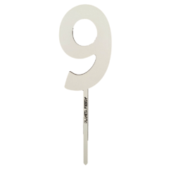 Topper Numeros Mdf Blanco - tienda online