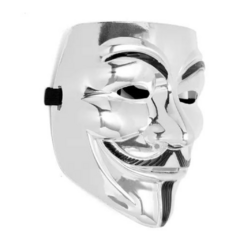 Mascara Anonimus plateada