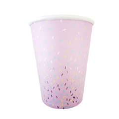 Vaso Polipapel Granas Colores Y Plata