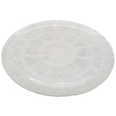 Plato De Vidrio Rayado 32 Cm - comprar online