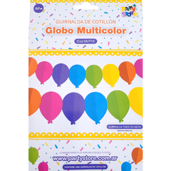 Guirnalda De Papel Globo Multicolor 3,6 M