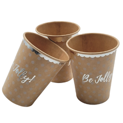 Vaso Kraft Stamping Be Jolly! X 10U - comprar online