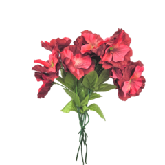 Ramo De Flores Decorativas Rojas
