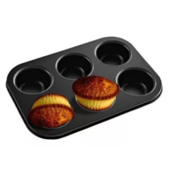 Molde Teflon Muffins X6 Antiadherente - comprar online