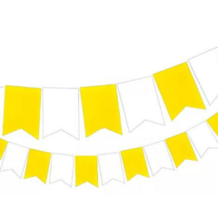 Banderin Amarillo Y Blanco - comprar online