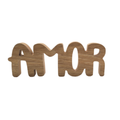 Palabra "Amor" cartel deco en internet