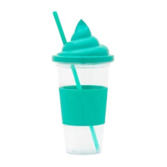 Vaso tapa helado cristal banda silicona colores x1 - tienda online