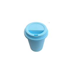 Vaso reutilizables tapa click para cafe 250 cc colores