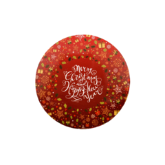 Posavaso Merry Christmas Rojo Estrella X 10U - comprar online