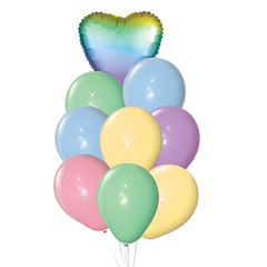 Set 9 Globos Premium Pasteles