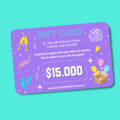 Gift Card | Tarjeta De Regalo - Planeta Fiesta