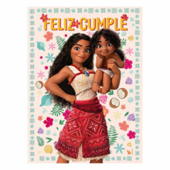 Afiche Felicidades Moana x1 - comprar online