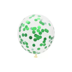 Globo Confetti Varios Colores Metalizado 12¨ X 5U - tienda online