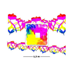 Guirnalda Tira Cuadrada Munticolor