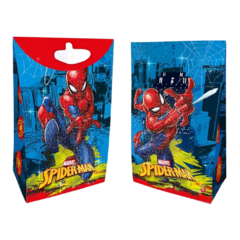 Bolsa Papel Estuche Con Glitter Spiderman X8 Un