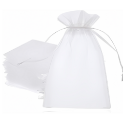 Bolsa de organza Blanca x25 un 7x10 cm