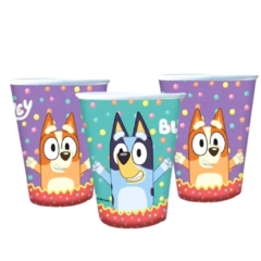 Vaso Polipapel Bluey x8