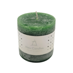 Vela Cilíndrica Verde (Aroma Sandía Y Pepino) X 1 Un - comprar online