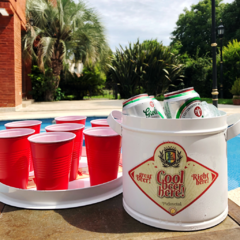 Vaso Americano Beer Pong Bella Cup 500Cc Plastico Rojo - comprar online