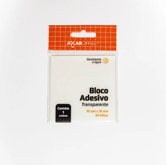 Bloco adesivo Transparente cristal 76mm x 76mm 50F