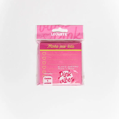 Bloco adesivo Pink Vibes Lista 76mm x 76mm 100F