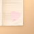 Bloco adesivo Pink Vibes Transparente coração 72mm x 72mm 50F - comprar online