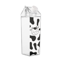 Garrafa Plástica Milk 450Ml C/ Formato Caixa De Leite