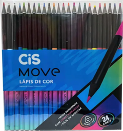 Lápis de cor Cis Move com 24 cores