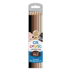 Lápis de cor Cis Criartic Pele com 6 cores