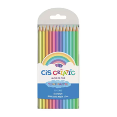 Lápis de cor Cis Criartic Pastel com 12 cores